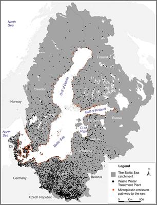 Transport and Behavior of Microplastics Emissions From Urban Sources in the Baltic Sea